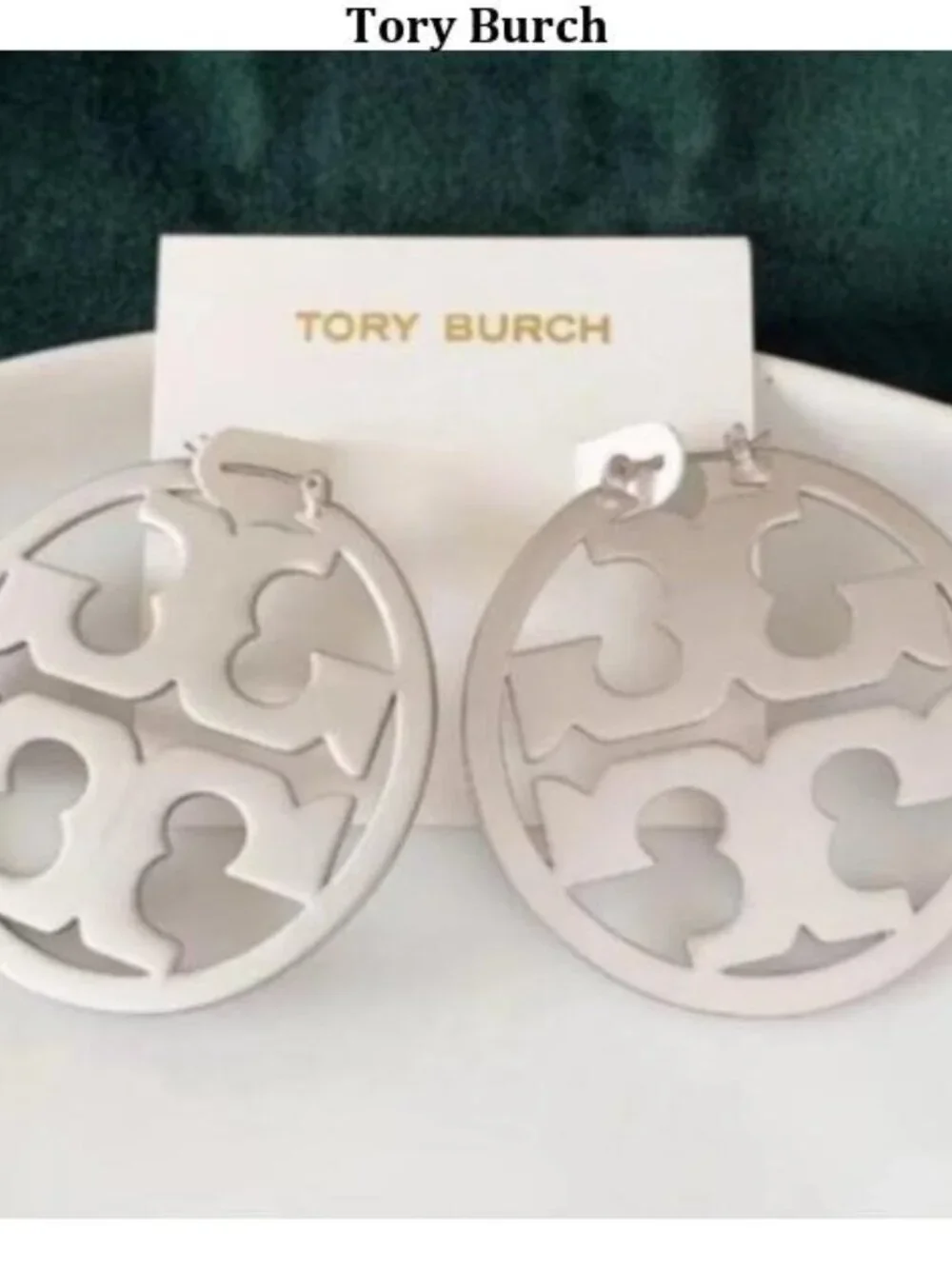Tory Burch Silver hoop earrings